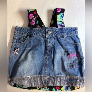 Women’s Handmade/Upcycled Shoulder Bag/Tote, Blue Denim, Embellishments